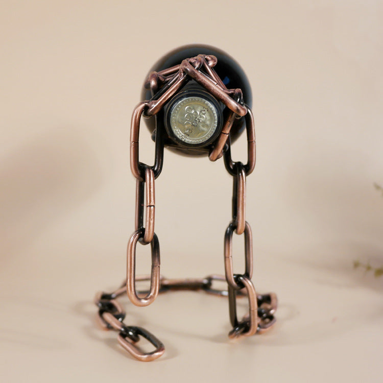 Magic Chain Wine Bottle Holder – Floating Wine Display