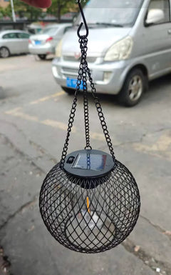 Vintage Metal Solar Hanging Garden Hanging Lamp