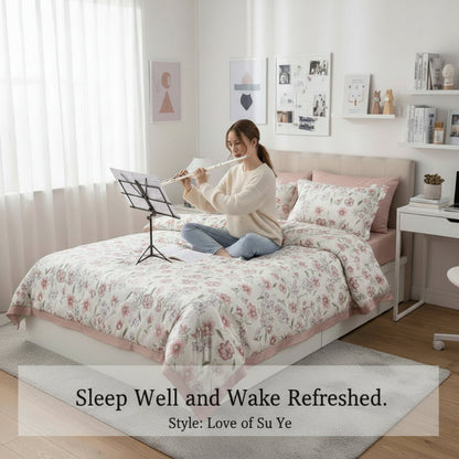 Washed Silk Summer Quilt Set - Lightweight, Cooling & Comfortable