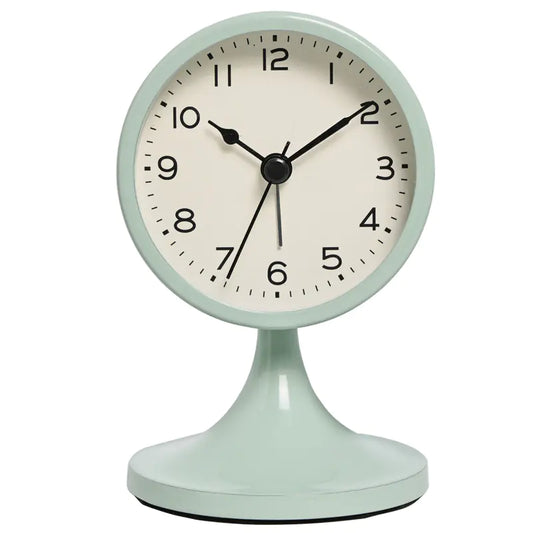 Retro-Style Vintage Metal Alarm Clock – Silent Bedside Clock