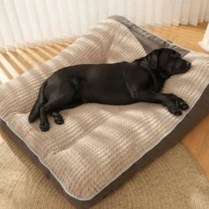 Calming Spine Support Pet Bed – Full-Body Luxury Comfort for Dogs