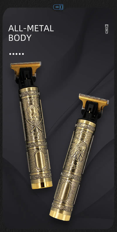 Vintage T9 USB Rechargeable Hair Trimmer for Men