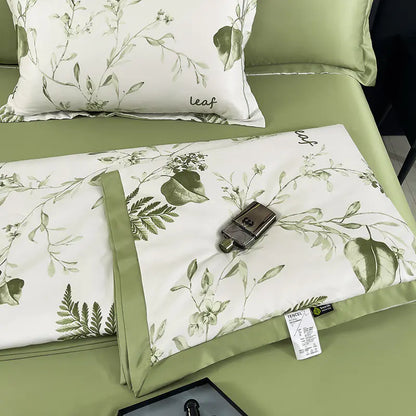 Washed Silk Summer Quilt Set - Lightweight, Cooling & Comfortable