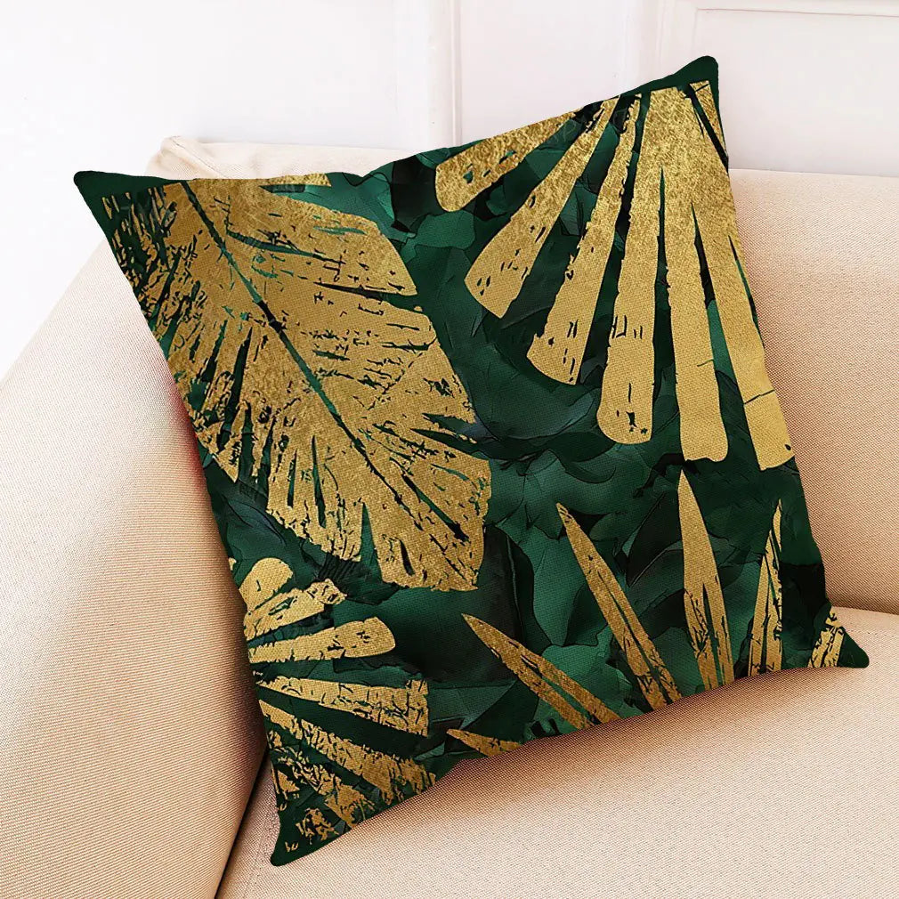 Art Deco Cotton Linen Cushion Covers