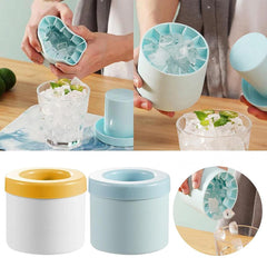 All-In-One Portable Silicone Ice Cube Maker & Bucket