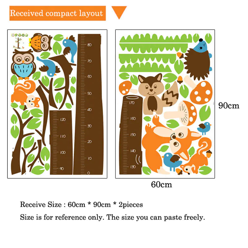 Removable Tree & Birds Kids Growth Chart - Wall Stickers