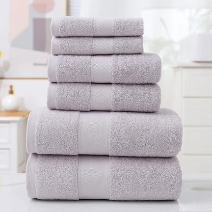 Soft & Stylish 100% Cotton towels - 6 Piece Set