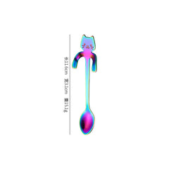 Cute Cat Coffee Spoon – Stainless Steel Teaspoon for Cat Lovers