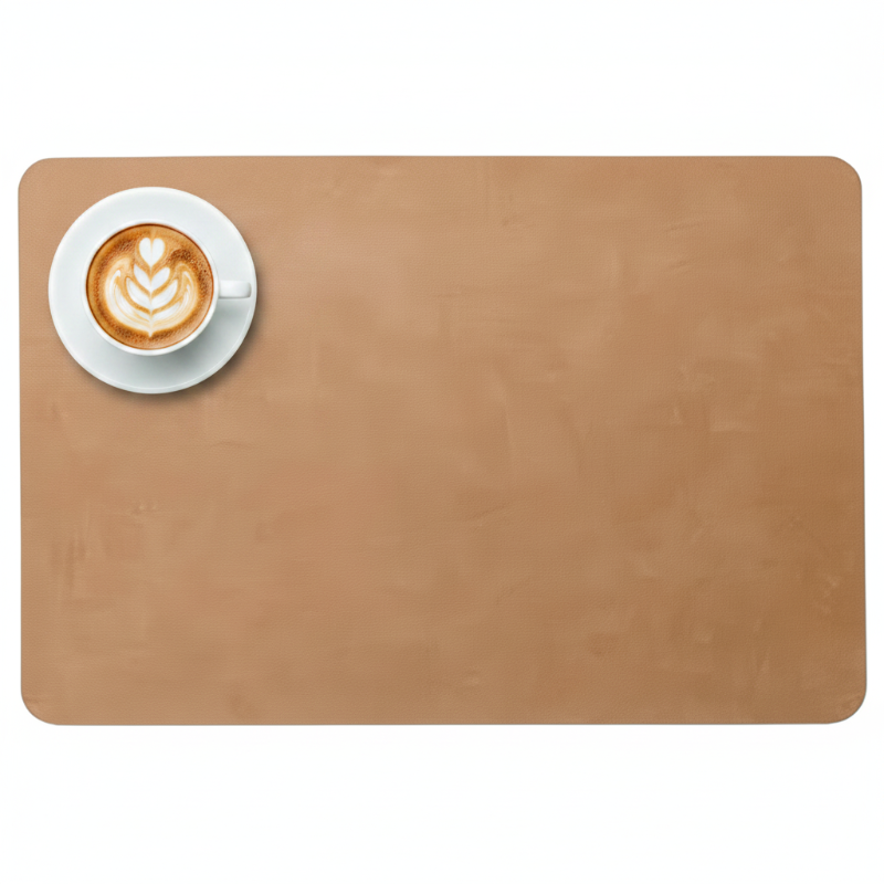 European-Style Faux Leather Placemats - Waterproof & Heat Resistant Set of 4