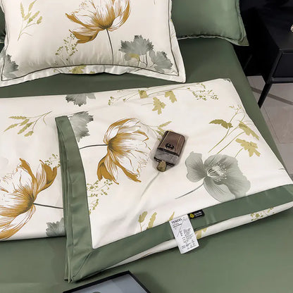 Washed Silk Summer Quilt Set - Lightweight, Cooling & Comfortable