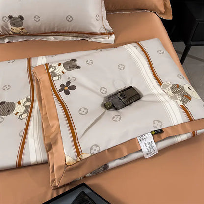 Washed Silk Summer Quilt Set - Lightweight, Cooling & Comfortable