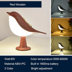 Whimsical Magpie Bird Lamp with Aromatherapy, Touch control & LED glow.