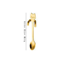 Cute Cat Coffee Spoon – Stainless Steel Teaspoon for Cat Lovers