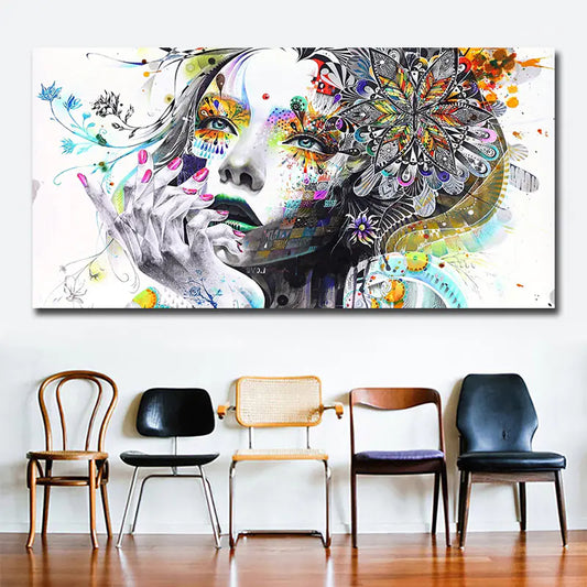 Custom Design Portrait of a Girl Canvas Print