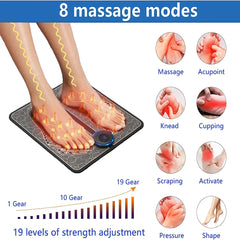 EMS Foot Massager – Deep Muscle Kneading Mat for Legs, Feet & More